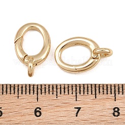 Brass Spring Gate Rings&nbsp;KK-CBAA482-02G