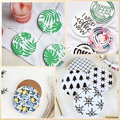 24Pcs Rubber & Cork Coasters&nbsp;DIY-SP0004-11