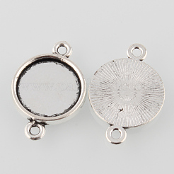 Tibetan Style Alloy Cabochon Connector Settings&nbsp;TIBE-M022-13AS