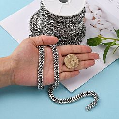 Tarnish Resistant 201 Stainless Steel Double Link Chains&nbsp;CHS-A003E-2.0mm