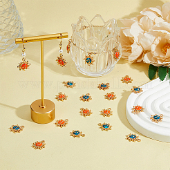28Pcs 2 Colors Alloy Enamel Pendants&nbsp;ENAM-HY0001-29