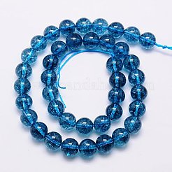 Natural Crackle Quartz Beads Strands&nbsp;G-G442-10mm-1