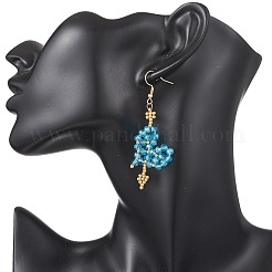 Glass Dangle Earrings&nbsp;EJEW-MZ00688-02