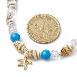 Natural Sea Shell Beaded Necklaces&nbsp;NJEW-JN04796-02