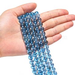 Natural Quartz Crystal Beads Strands&nbsp;G-G099-8mm-21