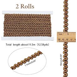Polyester Wavy Ribbons&nbsp;OCOR-WH0085-29B