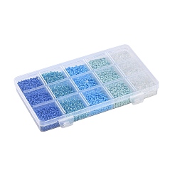 DIY 15 Grids ABS Plastic & Glass Seed Beads Jewelry Making Finding Beads Kits&nbsp;DIY-G119-02H