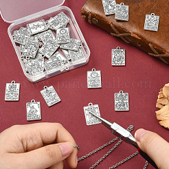 40Pcs 20 Styles Tibetan Style Zinc Alloy Pendants&nbsp;FIND-CJC0004-36