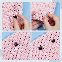 72Pcs Plastic Craft Eyes&nbsp;DIY-PH0034-44A