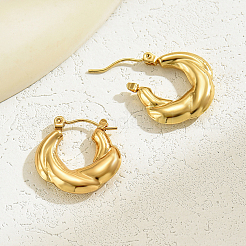 Twisted 201 Stainless Steel Hoop Earrings for Women&nbsp;JB8959