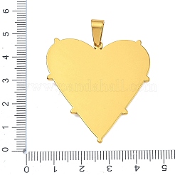 304 Stainless Steel Pendants&nbsp;X-STAS-L278-039G-01