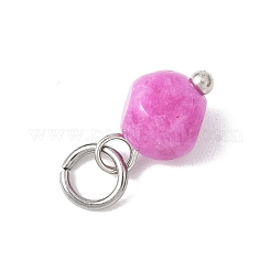 Natural Colorful Tourmaline Dice Charms&nbsp;PALLOY-JF04580-02