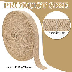 Cotton Herringbone Ribbon&nbsp;OCOR-WH0097-50B