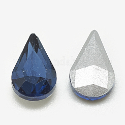 Pointed Back Glass Rhinestone Cabochons&nbsp;RGLA-T082-5x8mm-13