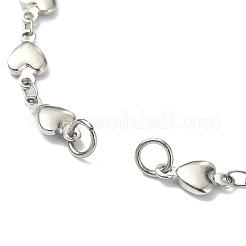 Tarnish Resistant 304 Stainless Steel Heart Link Chains&nbsp;AJEW-TA00004-02