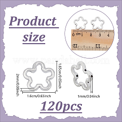 120Pcs Tibetan Style Alloy Bead Frame&nbsp;TIBEB-UN0001-06