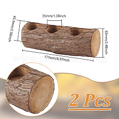 Wooden Candlestick&nbsp;LS-AJEW-WH0591-167