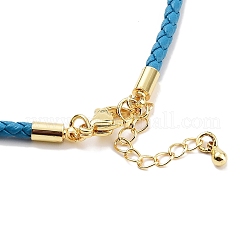 Braided Round Imitation Leather Bracelets Making&nbsp;BJEW-H610-01G-13