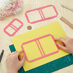 3Pcs 3 Styles Acrylic Sticky Notes Bookbinding Guide Template&nbsp;DIY-WH0622-192