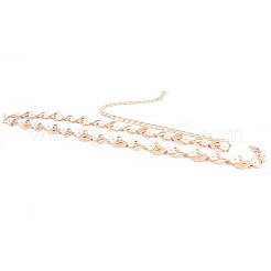 Leaf Alloy & Plastic Pearl Link Chain Waist Belly Chains for Women&nbsp;FS-WGE56DF-01