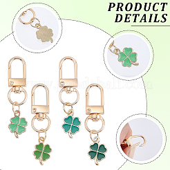 20Pcs 4 Colors Alloy Enamel Pendant Decorations&nbsp;HJEW-CP00090