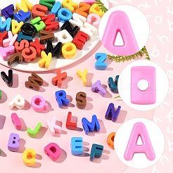 52Pcs 26 Styles Opaque Acrylic European Beads&nbsp;OACR-FS0002-08