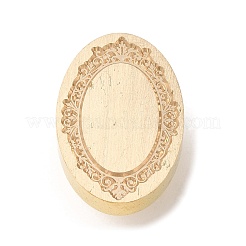 Golden Plated Wax Seal Brass Stamp Head&nbsp;LS-AJEW-C031-01A