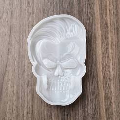 Happy Skull Display Decoration Statue Silicone Molds&nbsp;DIY-L071-08A