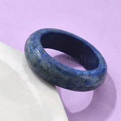 Natural Gemstone Plain Band Ring for Women&nbsp;RJEW-P044-01A-M