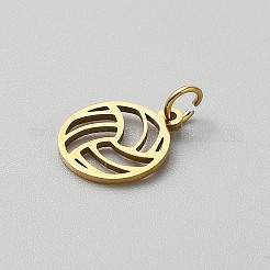Sports 304 Stainless Steel Charms&nbsp;STAS-WH0043-66A