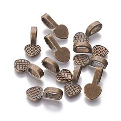 Alloy Glue-on Flat Bails&nbsp;PALLOY-A20070-AB-FF