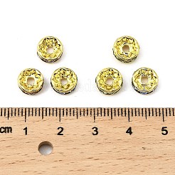 Brass Rhinestone Spacer Beads&nbsp;RB-A014-Z8mm-G
