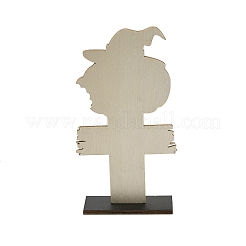 Halloween Wood Sign Pumpkin Ornament&nbsp;DJEW-M016-01A