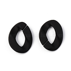 Opaque Spray Painted Acrylic Linking Rings&nbsp;OACR-T024-01-I10
