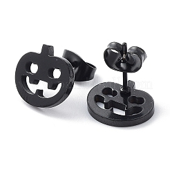 304 Stainless Steel Stud Earrings for Halloween&nbsp;EJEW-H136-07EB
