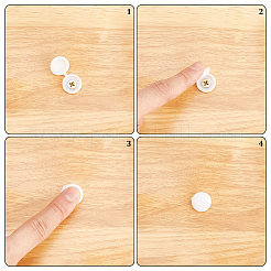 216Pcs 18 Styles PP Screw Heads Cap Covers&nbsp;FIND-GF0008-09