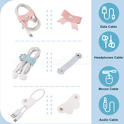 9Pcs 9 Styles PU Leather Cord Organizers&nbsp;AJEW-TA0002-45