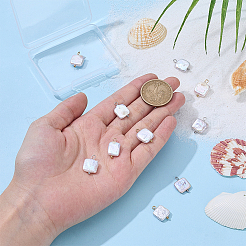 12Pcs 2 Colors Natural Freshwater Pearl Keshi Pearl Pendants&nbsp;STAS-NB0002-67