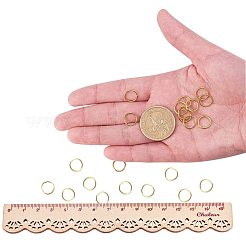 Brass Open Jump Rings&nbsp;KK-PH0006-10mm-G