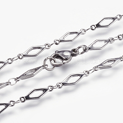 Non-Tarnish 304 Stainless Steel Chain Necklaces&nbsp;X-STAS-P164-35P