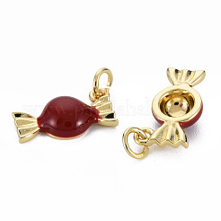 Brass Enamel Charms&nbsp;ENAM-S128-001M-NR
