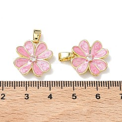 Brass Enamel Pendants&nbsp;KK-C165-03G