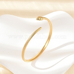 304 Stainless Steel Cuff Bangles for Women&nbsp;BJEW-B120-01G-03