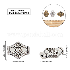 Tibetan Style Alloy Beads&nbsp;TIBEB-FH0001-27-RS