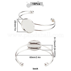10Pcs Brass Cuff Bangle Making&nbsp;KK-SC0002-91B