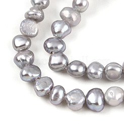 Natural Cultured Freshwater Pearl Beads Strands&nbsp;PEAR-N014-03J-01