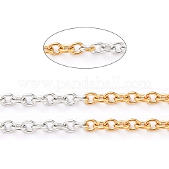Two Tone 304 Stainless Steel Cable Chains&nbsp;CHS-B001-09