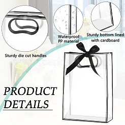 24Pcs Rectangle PVC Gift Bags with Hole Handle for Candy&nbsp;ABAG-BC0001-64