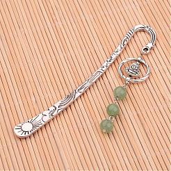 Antique Silver Plated Alloy Bookmarks&nbsp;AJEW-JK00116