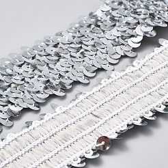 Polyester & Plastic Paillette Beads&nbsp;OCOR-WH0086-62B